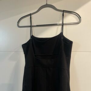 Elegant Black Spaghetti Strap Dress